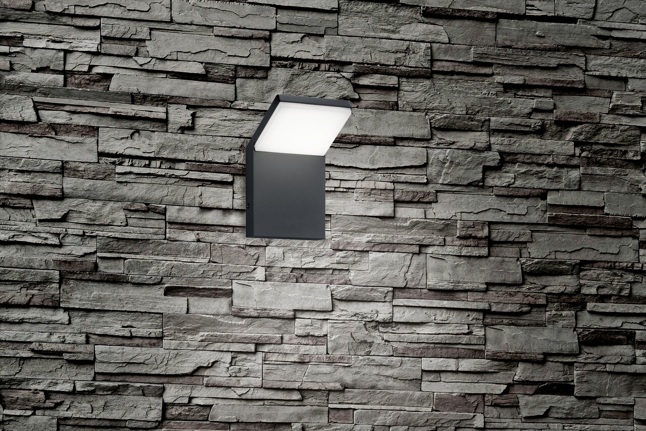 Aplica de perete pentru exterior Pearl, TRIO, 10x10.5x16 cm, 8W, 1x SMD, aluminiu, antracit - imagine 4